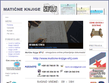 Tablet Screenshot of maticne-knjige-sfrj.com